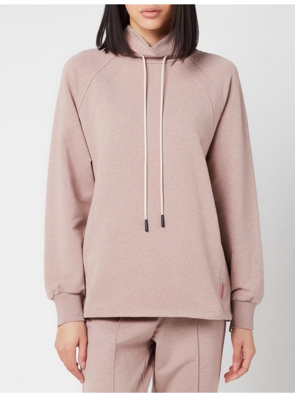 Varley Atlas Cowl Mock Neck Sweatshirt in Dusty Rose